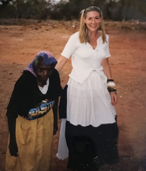 Rebecca Hossack and Emily Kame Kngwarreye in Australia