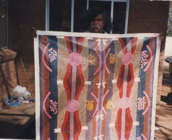 Clifford Possum and his painting