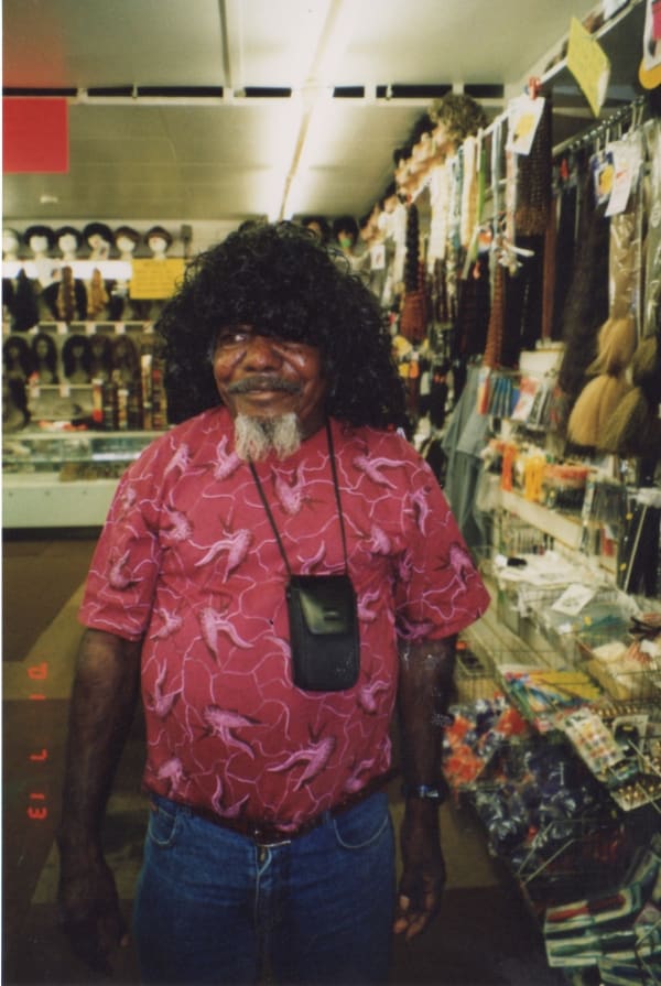 Artist Jimmy Pike at Brixton Market