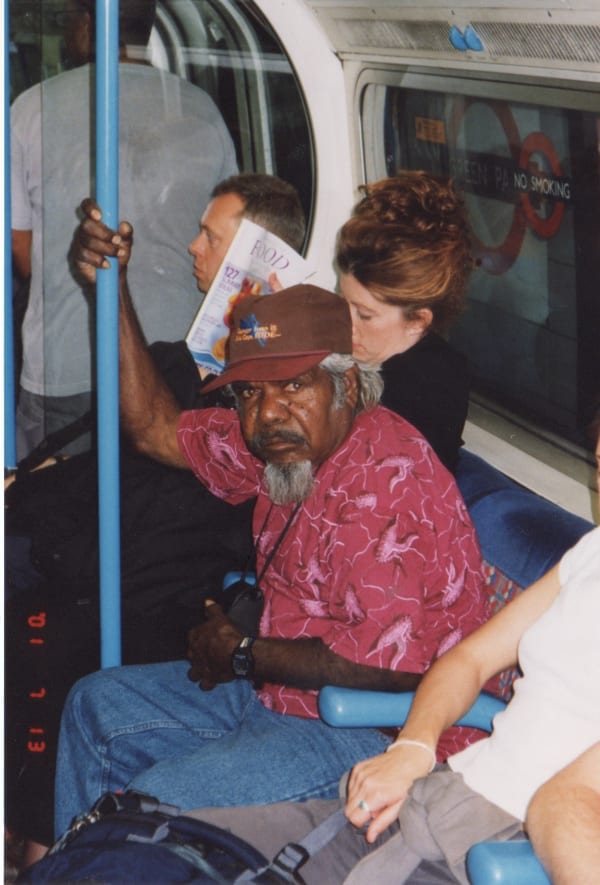 Jimmy Pike on the tube in London