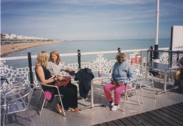Rebecca Hossack, Pat Lowe and Mona Chuguna in Brighton
