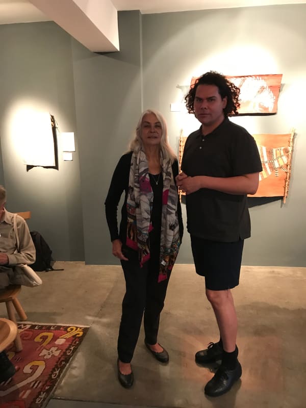 Marcia Langton and Christian Thompson at the Rebecca Hossack Art Gallery, London