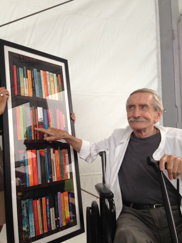 Edward Albee and Phil Shaw artwork at Rebecca Hossack Art Gallery