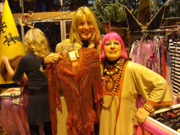 Rebecca Hossack with Zandra Rhods