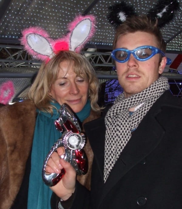 Rebecca Hossack with James Green