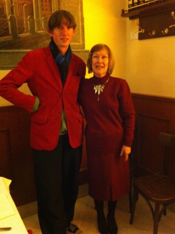 Matthew Sturgis and Elizabeth Farrelly at Rebecca Hossack Art Gallery