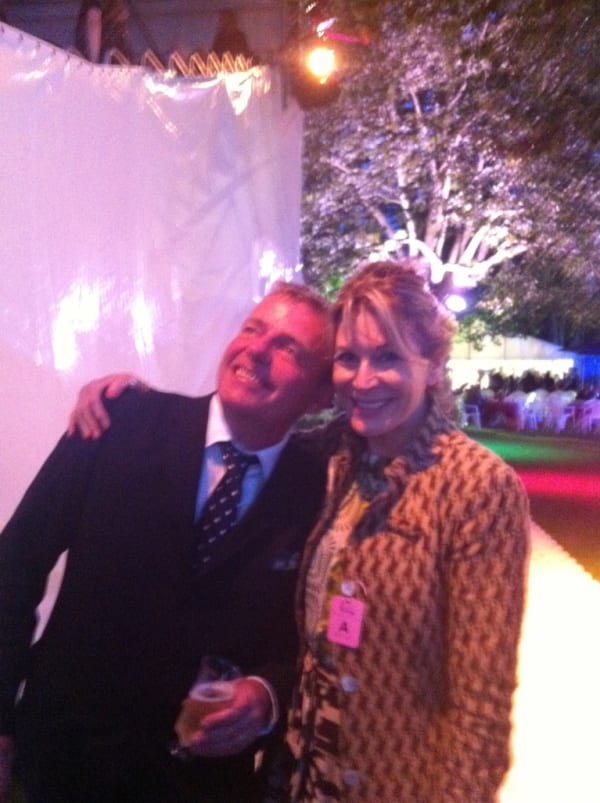 Rebecca Hossack with Suggs from Madness