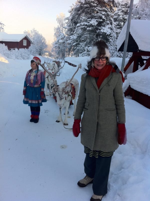 Rebecca Hossack with the Saami, Jokkmokk, Sweden