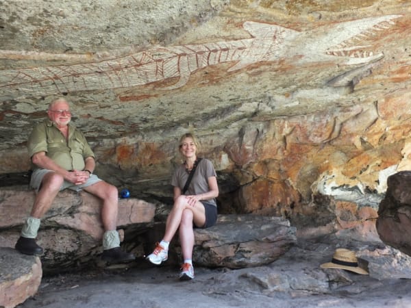 Rebecca Hossack in West Arnhem Land, Northern Territory