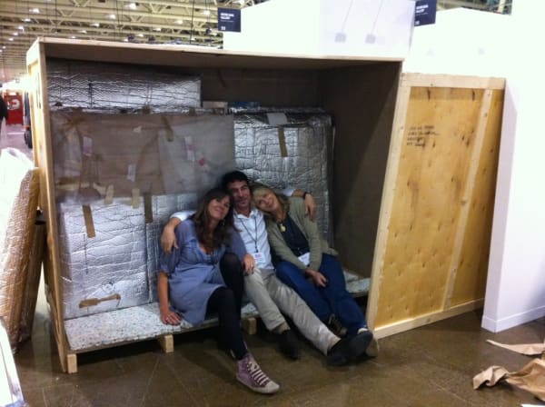 Rebecca Hossack with Tara and Nemo Williams