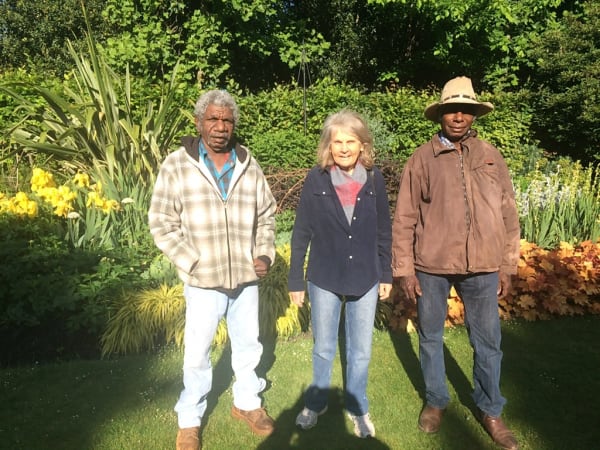 Pat Lowe with Mervyn Street and David Njuguna in London