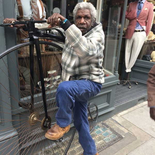 David Njuguna in London for his exhibition