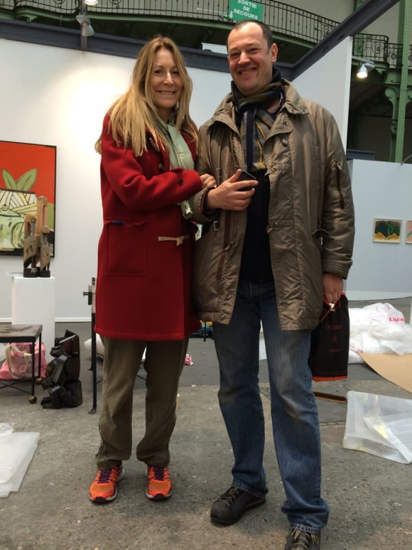 Rebecca Hossack and Stéphane Jacob at Art Paris