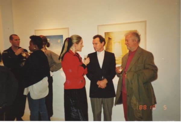 Rebecca Hossack with at Rebecca Hossack Art Gallery, 35 Windmill Street