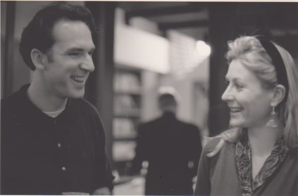 Rebecca Hossack and Stephen Masterson at Rebecca Hossack Art Gallery