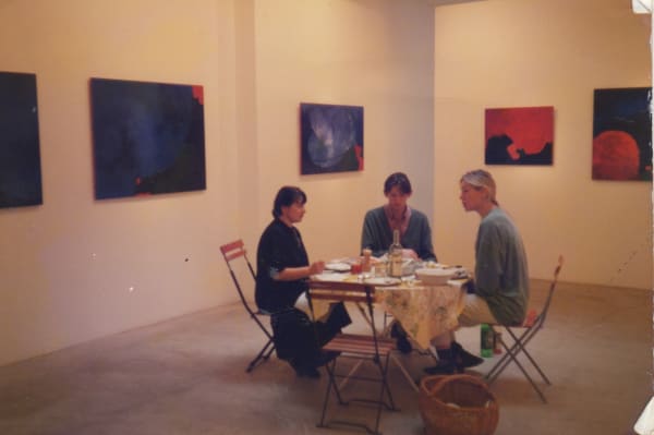 Rebecca Hossack and Matthew Sturgis at Rebecca Hossack Art Gallery