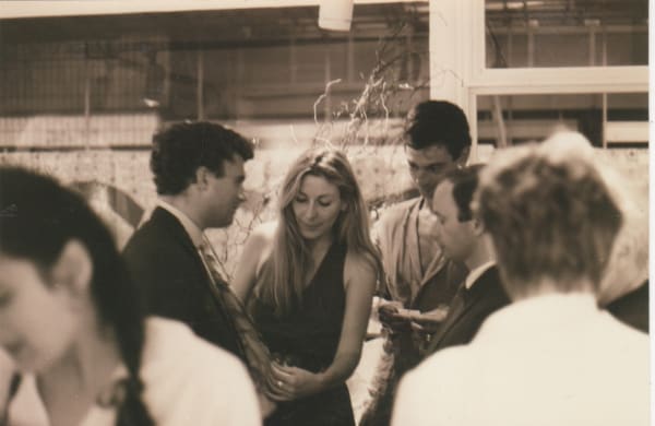 Rebecca Hossack and Trevor Pickett at Rebecca Hossack Art Gallery