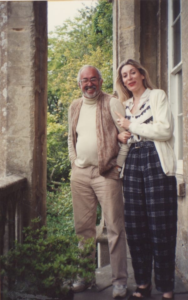Rebecca Hossack with Robert Parsons at Newark Park
