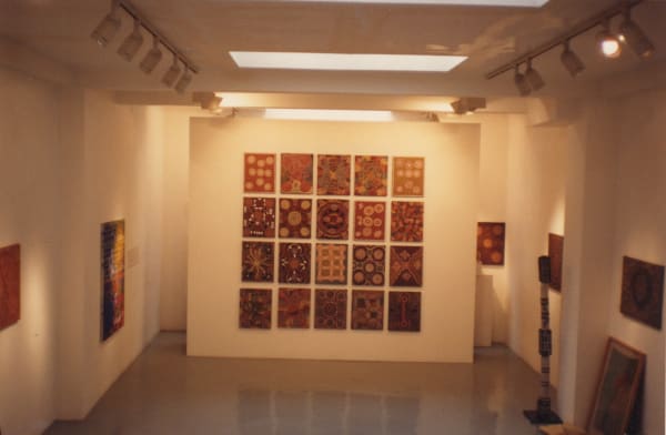 Aboriginal grid at Rebecca Hossack Art Gallery