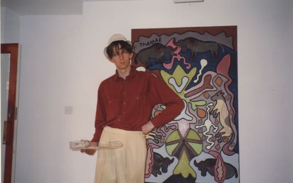 Matthew Sturgis at Rebecca Hossack Art Gallery during African Bushmen exhibition