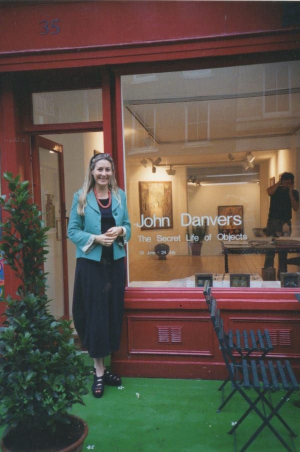 Rebecca Hossack outside the Gallery