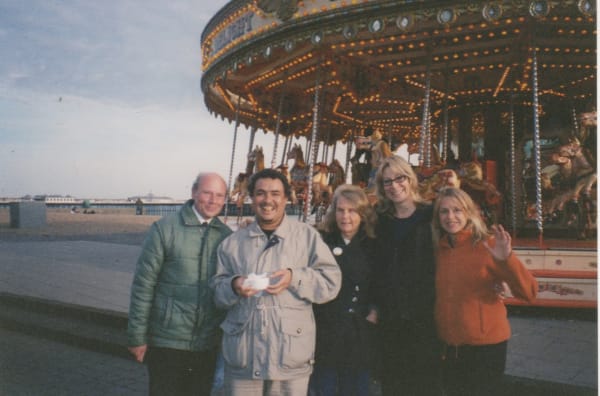 Rebecca Hossack and Pat Lowe in Brighton