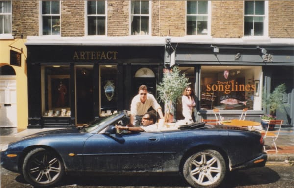Outside Rebecca Hossack Art Gallery at 35 Windmill Street