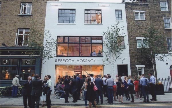 Outside Rebecca Hossack Art Gallery, London