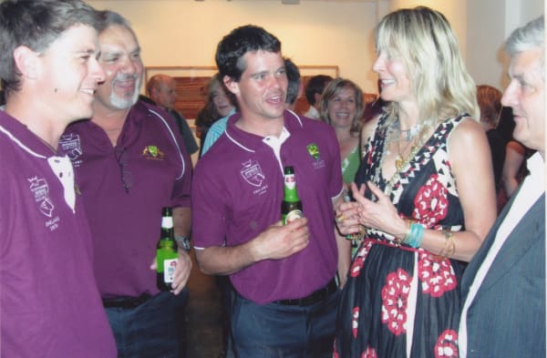The Australian Indigenous Cricket Team in London at the Rebecca Hossack Art Gallery in 2009