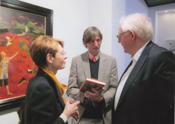 Matthew Sturgis at Rebecca Hossack Art Gallery Exhibition Opening