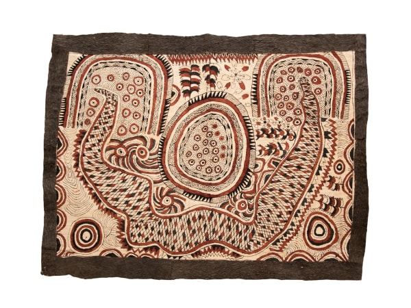Ilma Savari's barkcloth work at Eye of the Sun, and exhibition of Omie tapa cloths at the Rebecca Hossack Art Gallery, November 2022