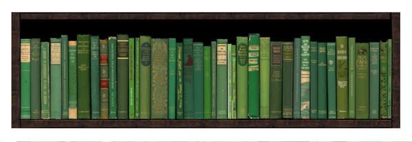 Digital printmaker, Phil Shaw's District Line print, available at Rebecca Hossack Art Gallery, in Hedge Magazine