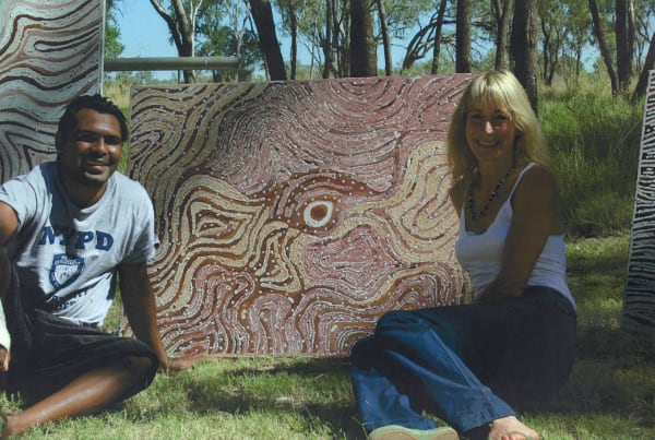 Rebecca Hossack and Lloyd Kwilla in the Kimberleys