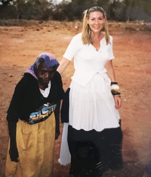 Rebecca Hossack and Emily Kame Kngwarreye in Australia