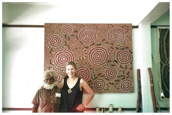 Rebecca and Billy Stockman Tjapaltjarri in Alice Springs