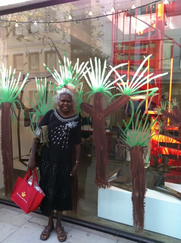 Judy Manany outside the gallery