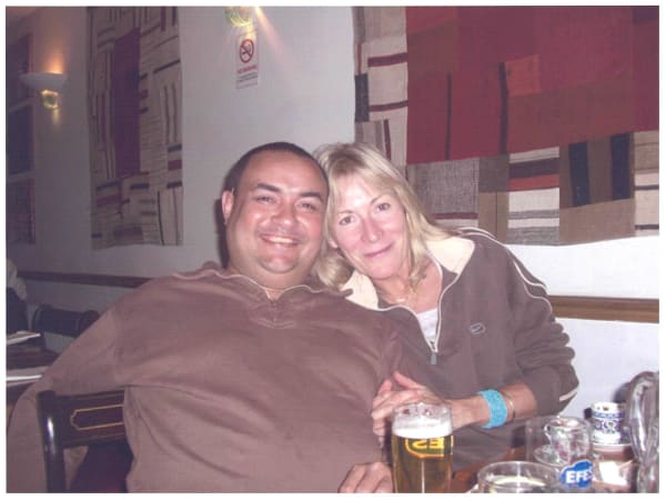 Rebecca Hossack and Dennis Nona in the Torres Strait Islands