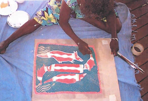 Nancy Gaymala Yunupingu in Yirrkala, 1998