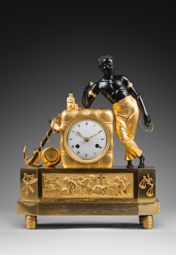 Jean-Simon Deverberie (attributed to) - An Empire Pendule ‘À L’Afrique’ by Armingaud, case attributed to Jean-Simon Deverberie, Paris, date circa 1806
