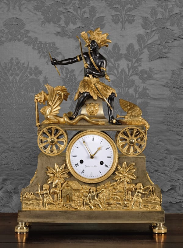Gautier, A Directoire Pendule 'Au Chasseur Améridien', by Gautier, Paris, date circa 1800