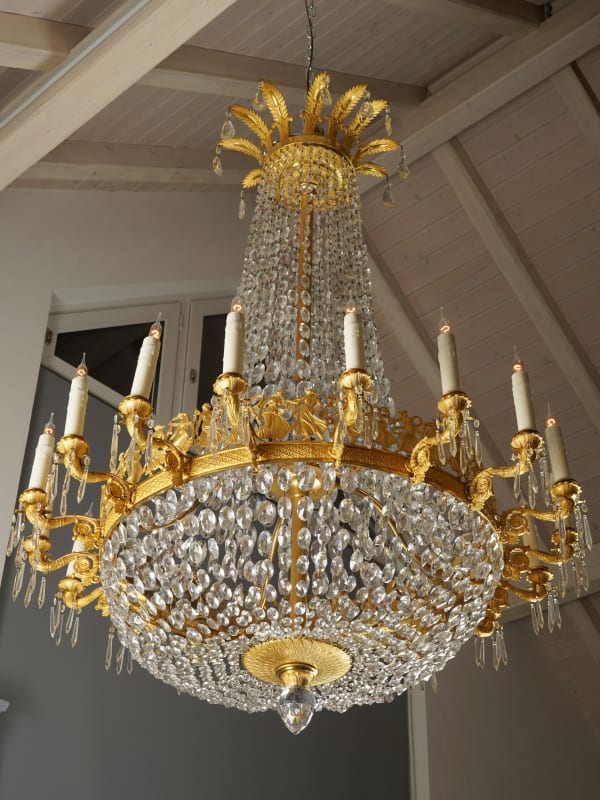 Pierre-Philippe Thomire (attributed to), An Empire eighteen-light chandelier, attributed to Pierre-Philippe Thomire, Paris, date circa 1810
