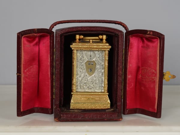 Unknown, A miniature carriage clock with digital dial, Switzerland, date circa 1900
