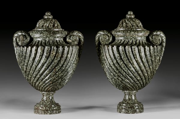Unknown, A pair of Louis XVI covered vases, Paris, date circa 1765