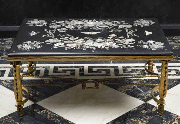 Franz de Hamilton , A German late seventeenth century table top by Franz de Hamilton, base French, Germany, date 1680-1700, base date circa 1940-50 circa 1680-1700. The base: France, date circa 1940-50