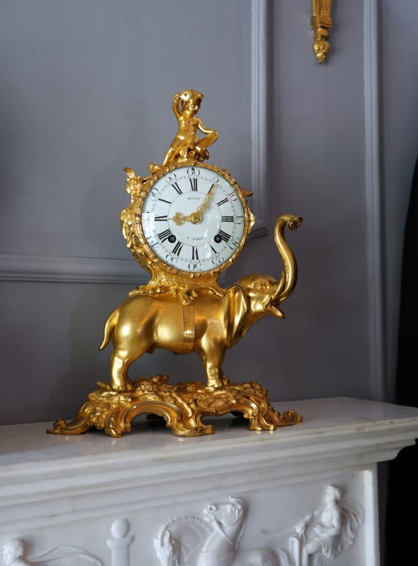 Jean Moisy, A highly important Louis XV Pendule ‘À L’Éléphant’ by Jean Moisy, Paris, date circa 1755