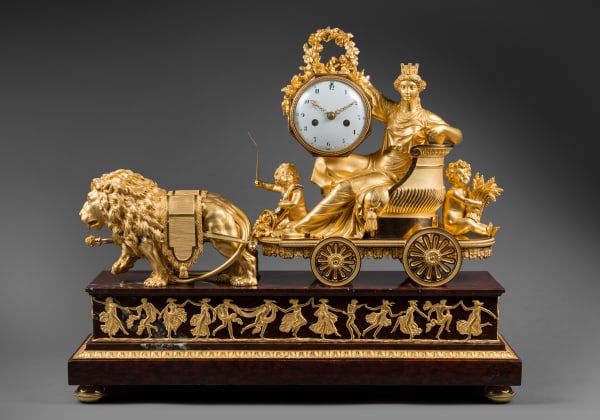 Pierre-Philippe Thomire, A late 18th Century mantel clock, the case featuring ‘Le Char de Cérès’ by Pierre-Philippe Thomire, Paris, date circa 1799