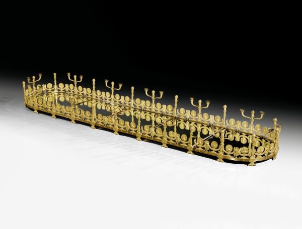 Claude Galle, An Empire five-piece twenty four-light surtout de table modelled and made by Claude Galle, Paris, date circa 1810