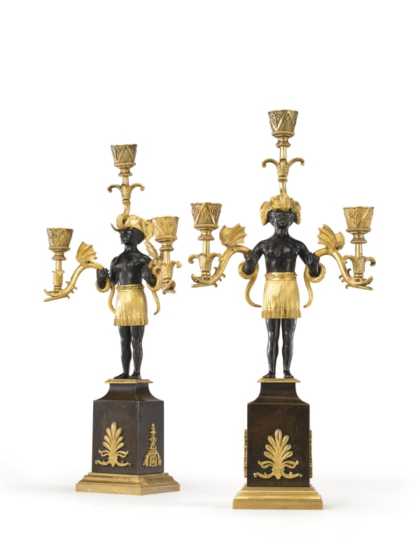 Jean-Simon Deverberie, A pair of Directoire candelabra by Jean-Simon Deverberie, Paris, date circa 1800