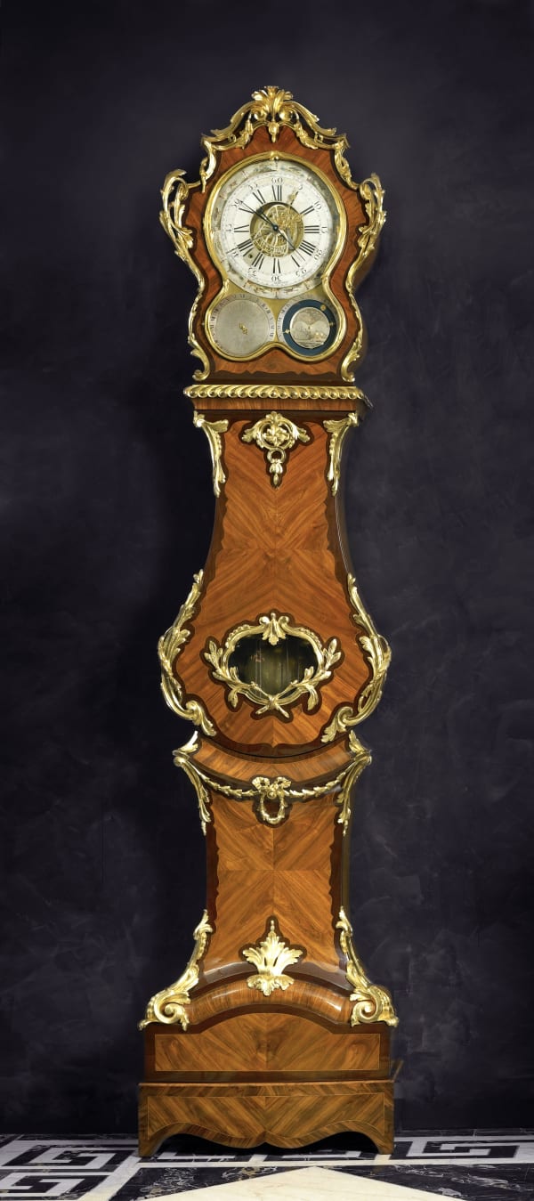 Jean-Louis Bouchet , A Louis XV longcase regulator with movement by Jean-Louis Bouchet and case by Adrien-Jérôme Jollain, Paris, date circa 1765