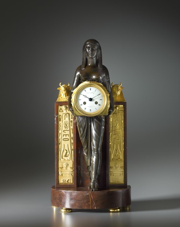 Gabriel Le Roy - An Empire Pendule à L’Égyptienne by Gabriel Le Roy, case attributed to André-Antoine Ravrio, Paris, date circa 1805-10